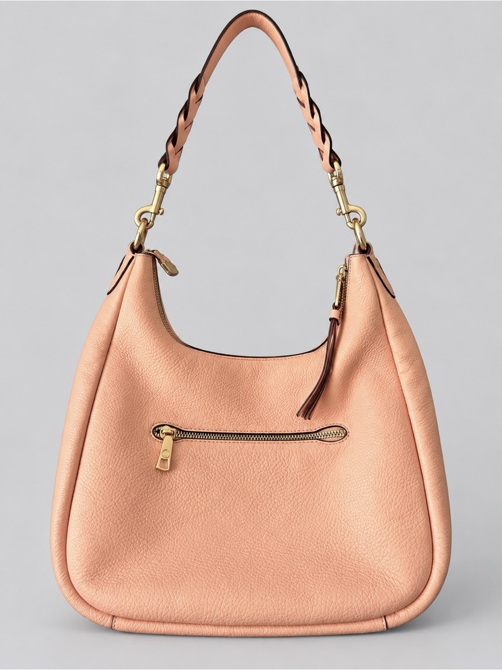 Coach Jules Pebbled Leather Hobo Shoulder Bag in Faded Blush Pink C9190 - Picture 4 of 6